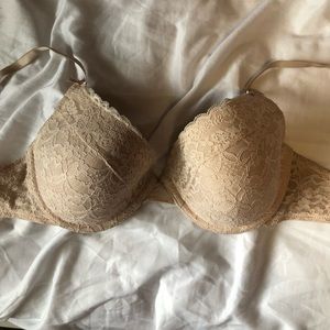 AERIE Nude Lace Bra